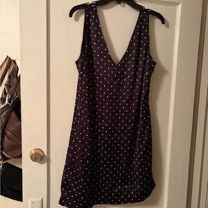 vintage polka dot mini dress with bow